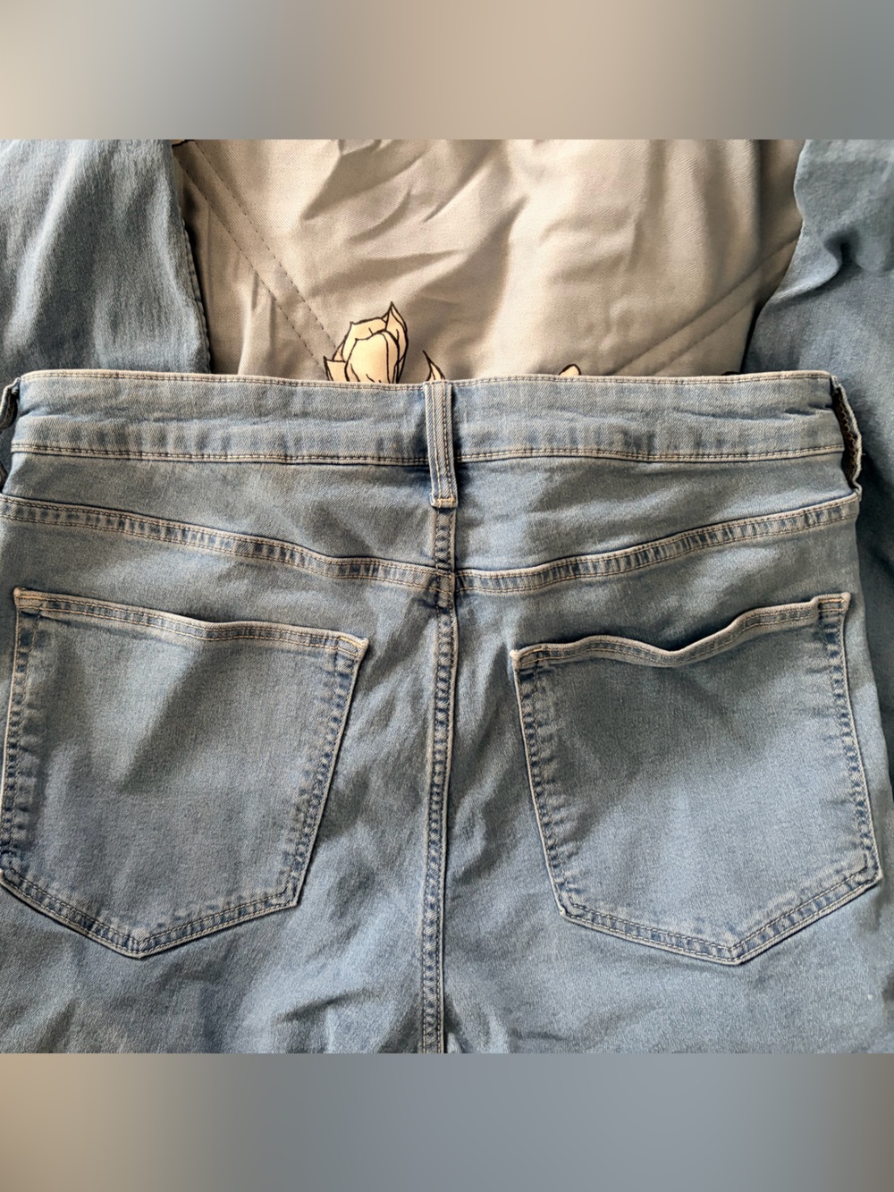 Skinny Light Blue Denim Jeans - Classic Casual Fit - Picture 4 of 5